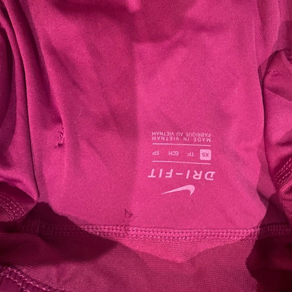 Nike Women's Run Shorts in Maroon and Black with Purple Accents-Size XS - Picture 4 of 5